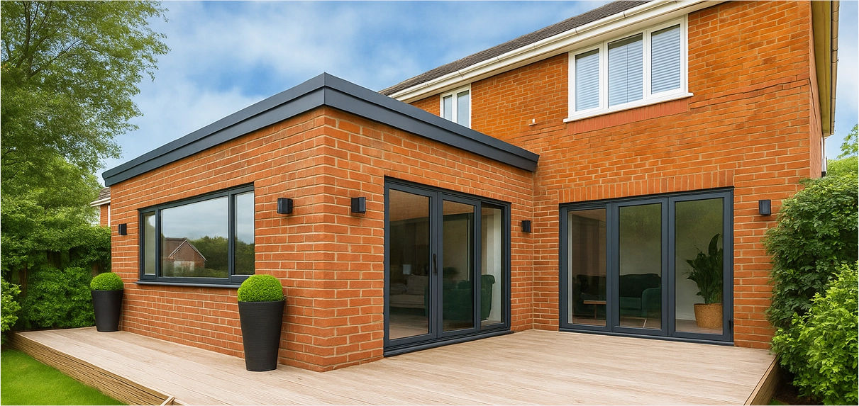 Modern light-filled rear home extension built with Superstrux System 7 — Betta Space