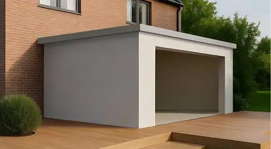 Professionally installed Superstrux™ extension shell — watertight and complete within 24 hours on site